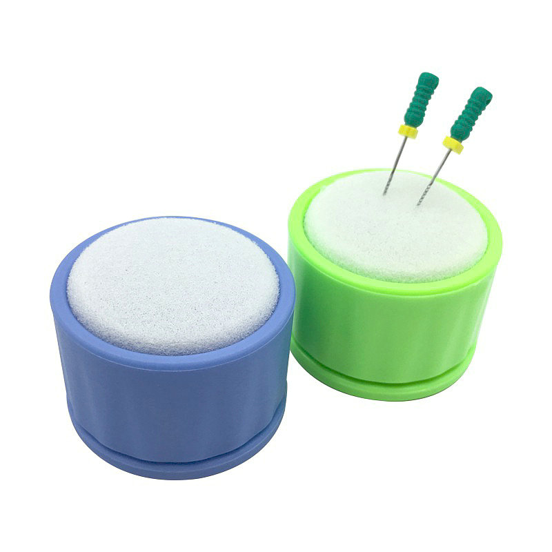 Eco Sponge - 1 PC ทันตกรรมรอบ Endo ขาตั้งโฟมทําความสะอาดแฟ้มเจาะบล็อกผู้ถือฟองน้ํา Autoclavable
