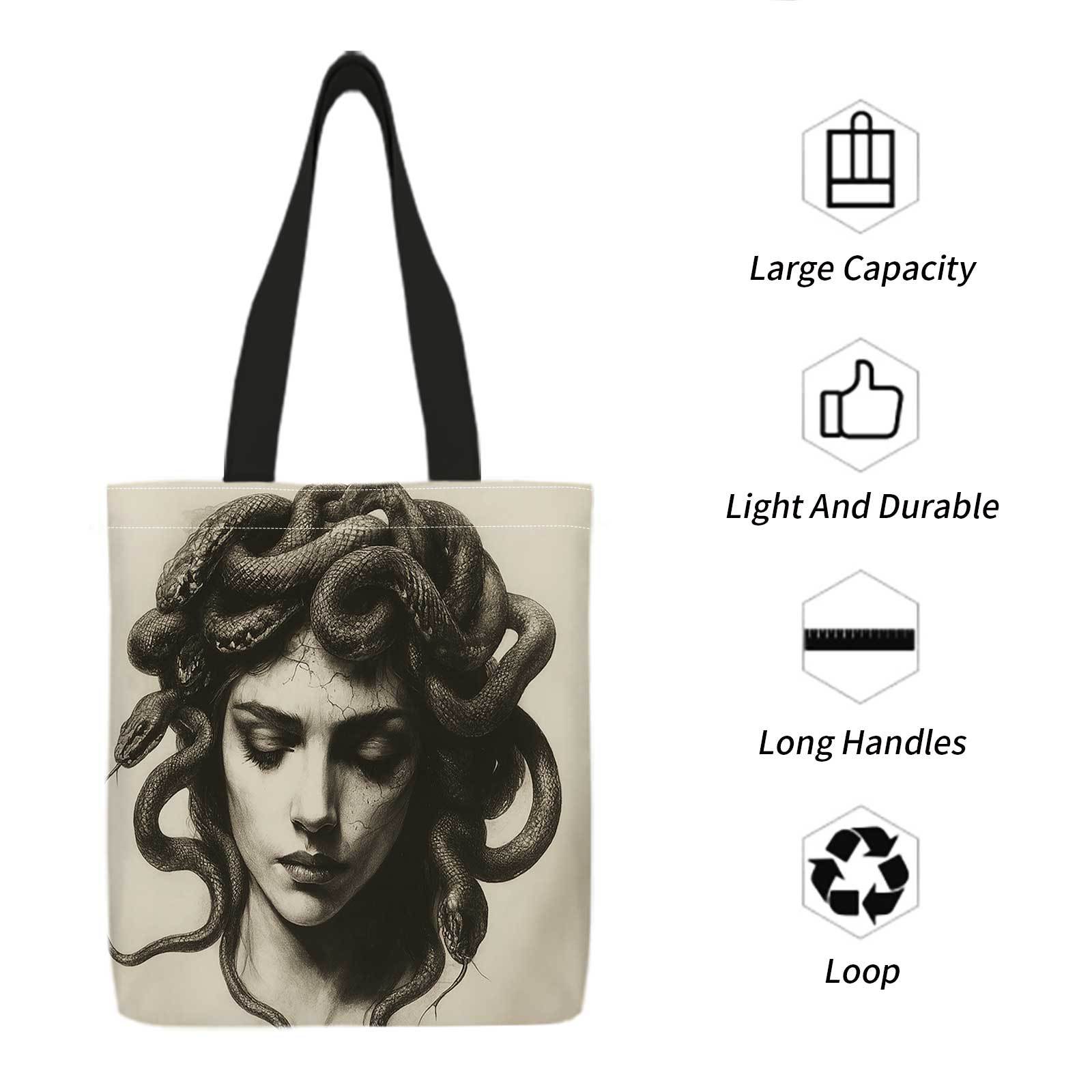 กระเป๋าช้อปปิ้งพิมพ์ลายสองด้าน - Reusable Bag บทวิจารณ์และราคา