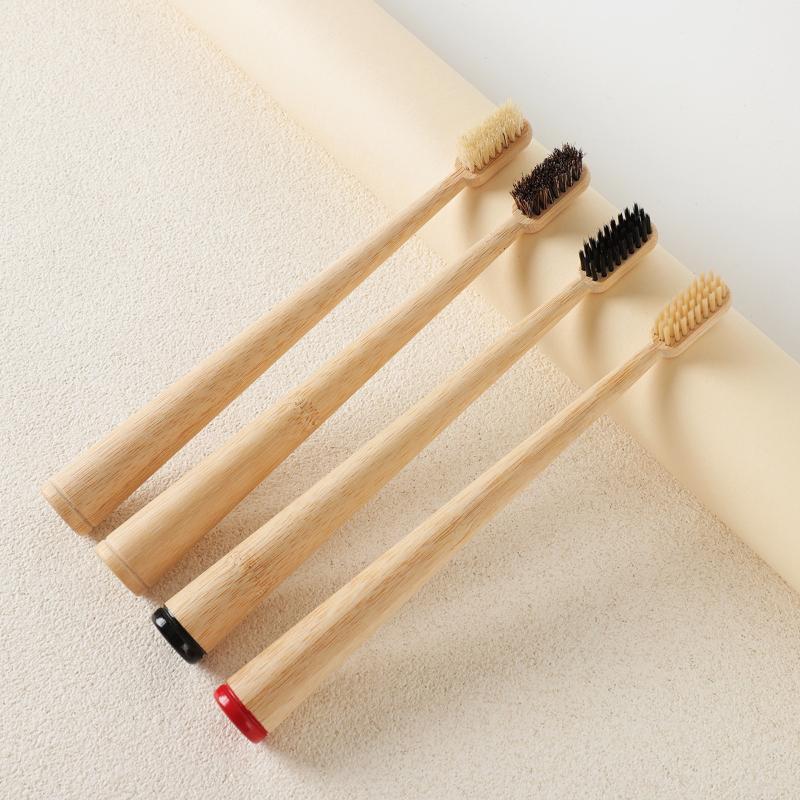 1 ชิ้น/4 ชิ้น แปรงสีฟันขนแปรงม - Bamboo Toothbrush บทวิจารณ์และราคา