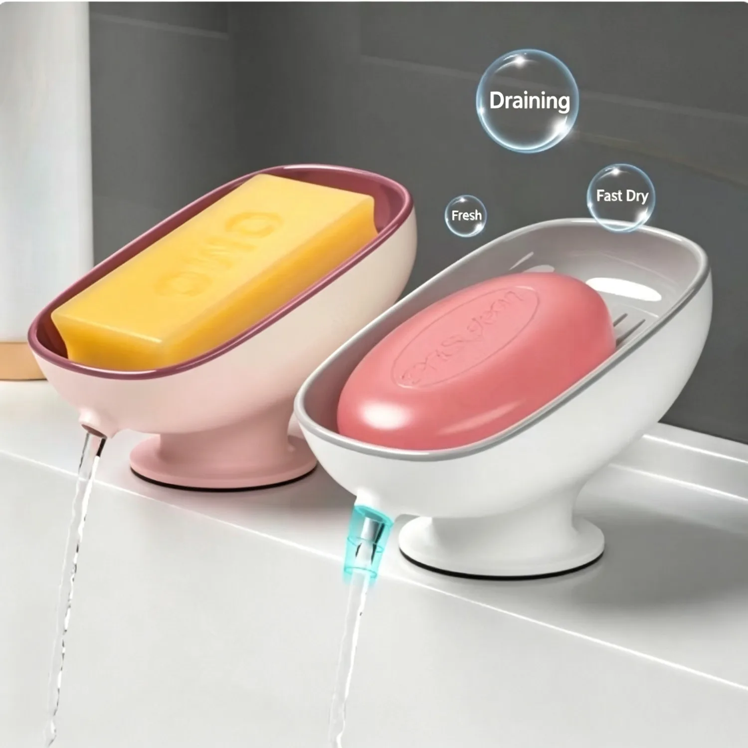 ที่วางสบู่แบบมีที่ระบายน้ำ 1 ช - Eco Sponge บทวิจารณ์และราคา