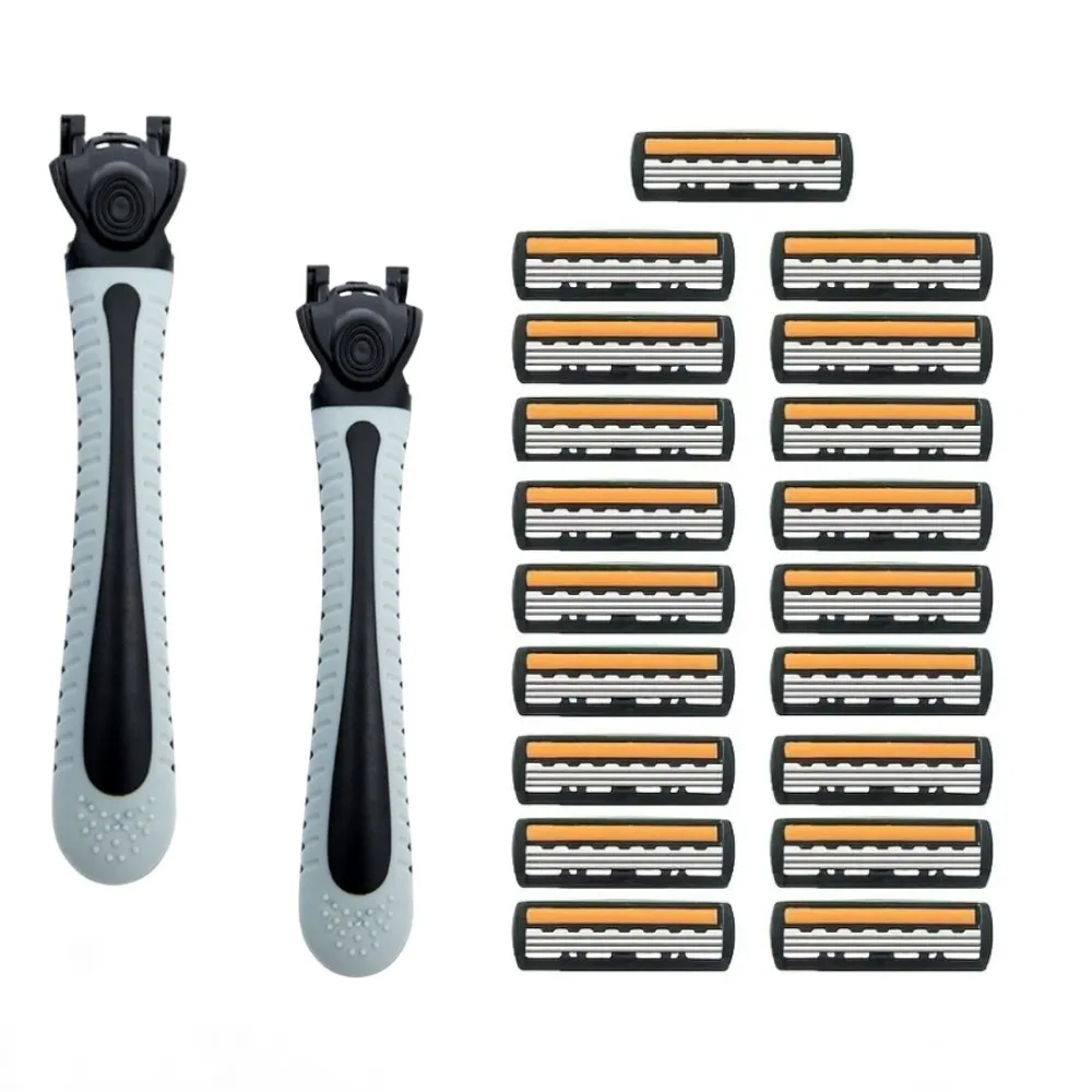 3 ชั้นมีดโกนผู้ชายคลาสสิกเครื่ - Safety Razor Handle บทวิจารณ์และราคา