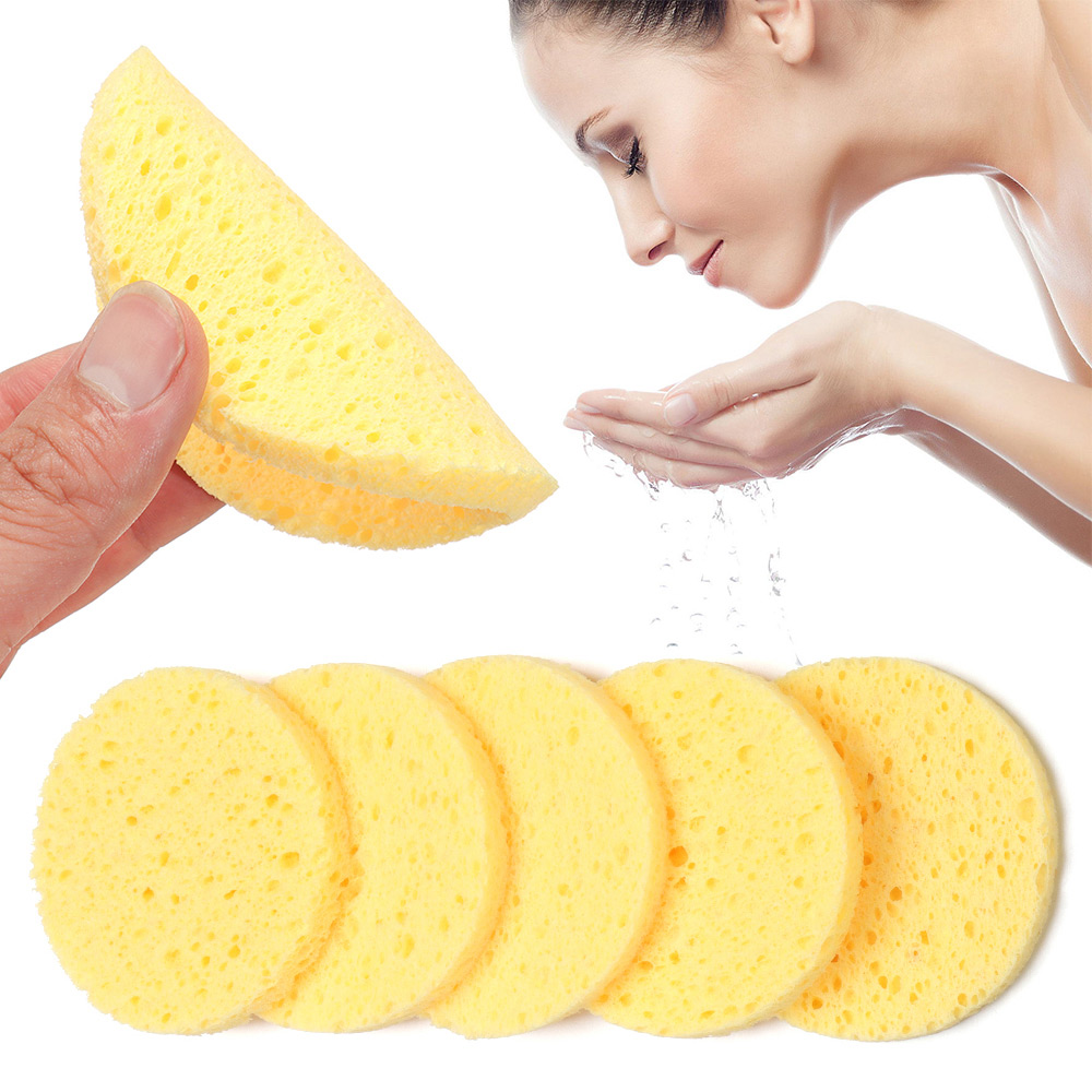 10pcs 6-9 ซม.สีเหลืองรอบแต่งหน - Eco Sponge บทวิจารณ์และราคา