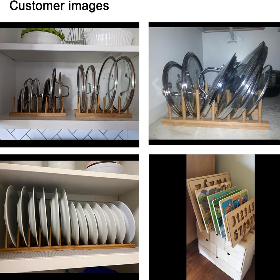 1 ชิ้น/2 ชิ้น ชั้นวางจานไม้ไผ่ - Bamboo Cutlery บทวิจารณ์และราคา