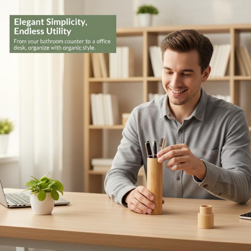 【A】หลอดใส่แปรงสีฟันไม้ไผ่เปล่า - Bamboo Toothbrush บทวิจารณ์และราคา